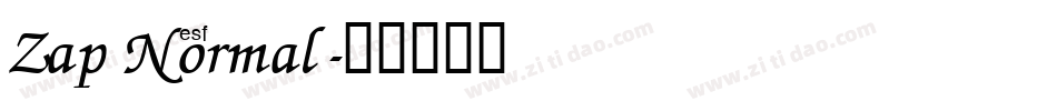 Zap Normal字体转换